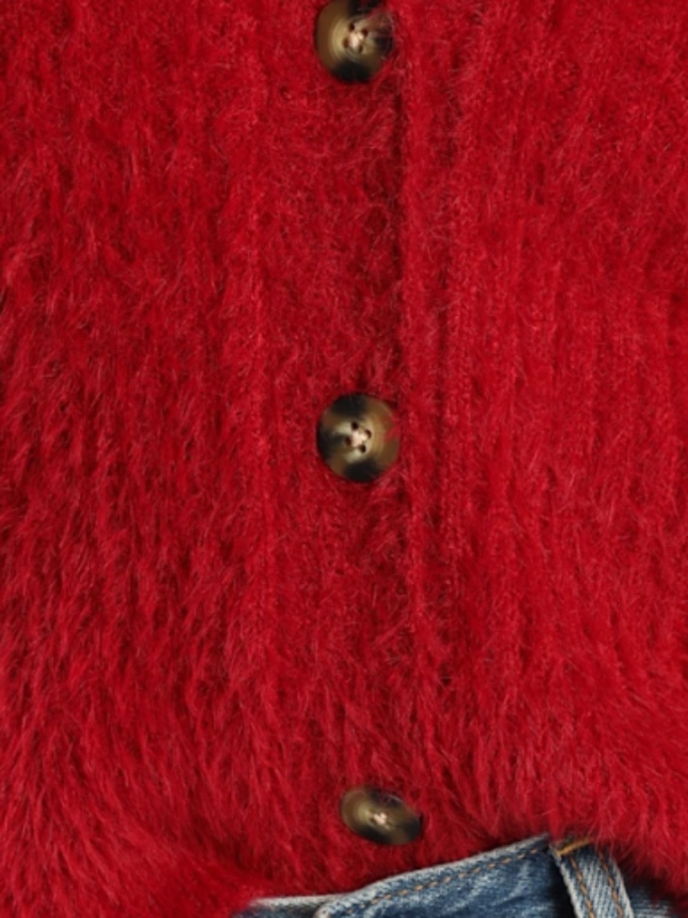 LULUS Sexy Cozy Casual Warm Holiday Long Sleeve Eyelash Knit Cardigan - Picture 5 of 5